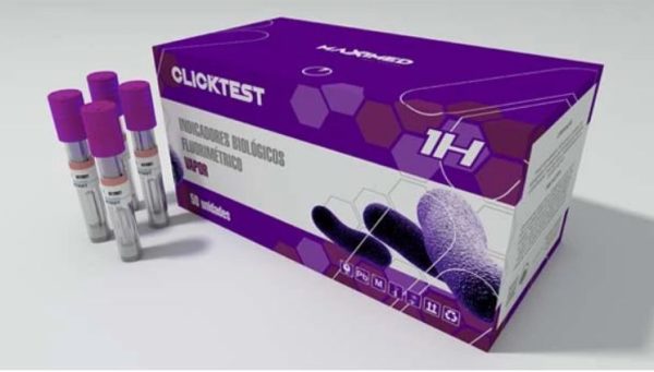 Indicador Biológico CLICKTEST - IBVF1H VAPOR Fluorescência - 1 hora